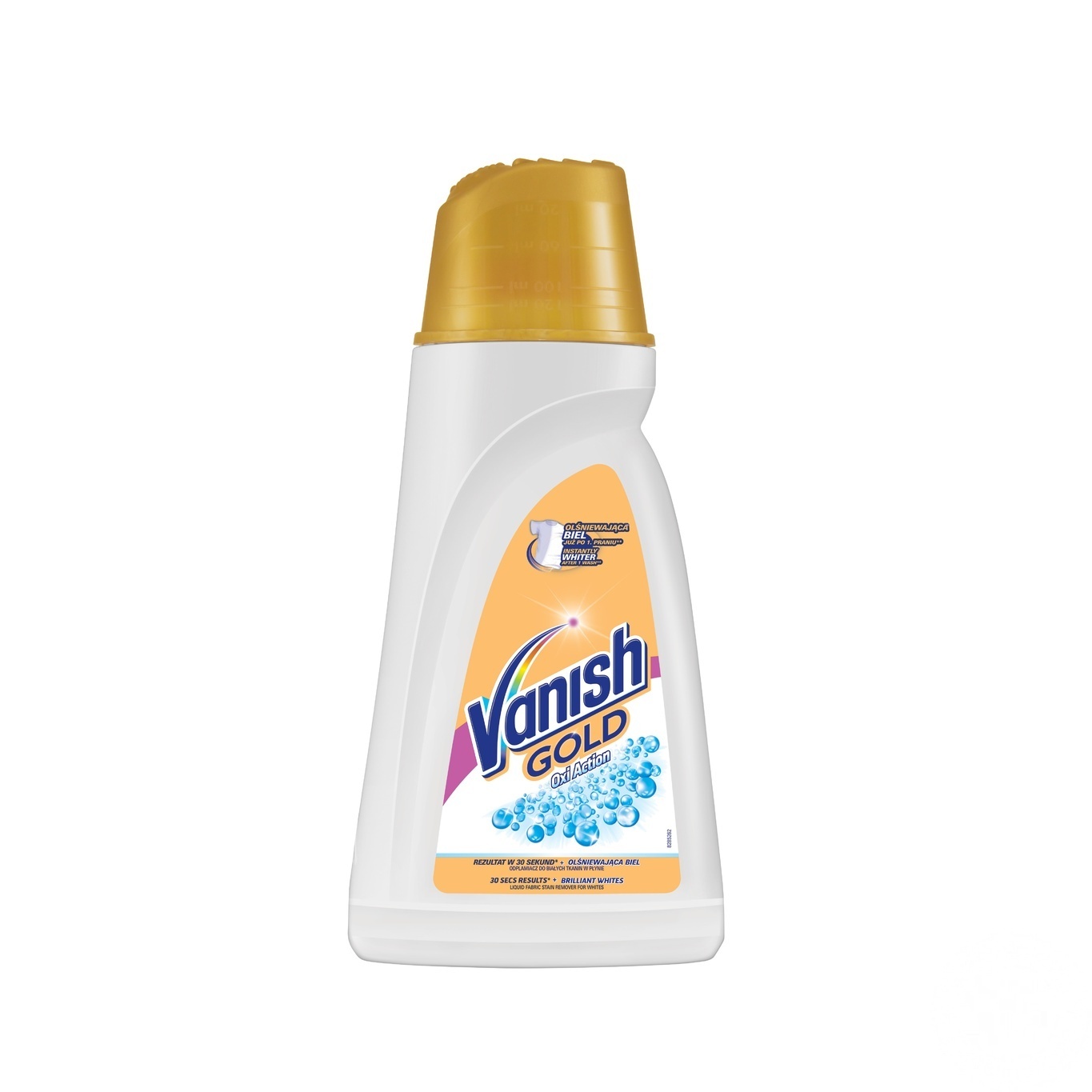 Пятновыводитель и отбеливатель жидкий для тканей Vanish Gold Oxi Action Кристальная белизна 940мл
Пятновыводитель и отбеливатель жидкий для тканей Vanish Gold Oxi Action Кристальная белизна 940мл