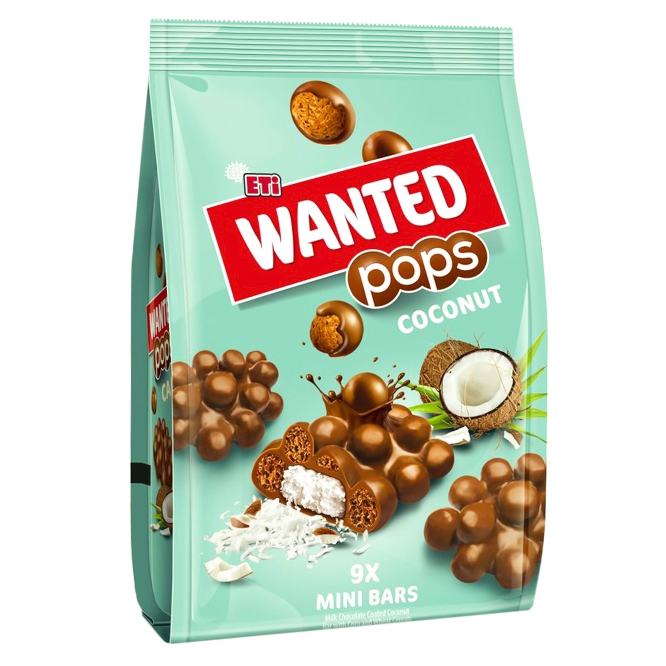 Батончики Eti Wanted Pops мини с начинкой из кокоса, воздушной кукурузы и злаков в молочном шоколаде 9*14г 126г
Батончики Eti Wanted Pops мини с начинкой из кокоса, воздушной кукурузы и злаков в молочном шоколаде 9*14г 126г