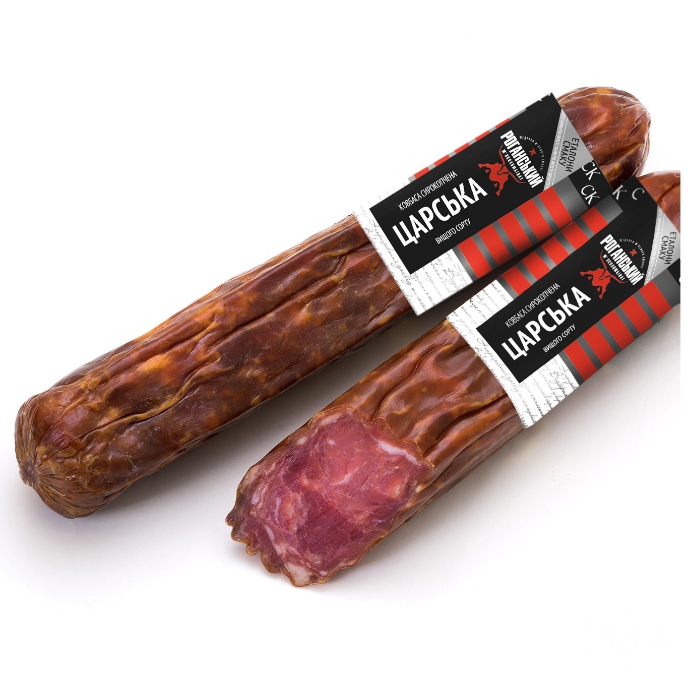 Колбаса Царская сырокопченая высшего сорта
Колбаса Царская сырокопченая высшего сорта
