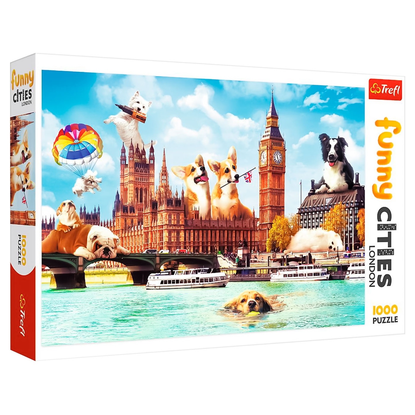Пазлы Trefl Собаки в Лондоне 1000 элементов
Пазлы Trefl Собаки в Лондоне 1000 элементов