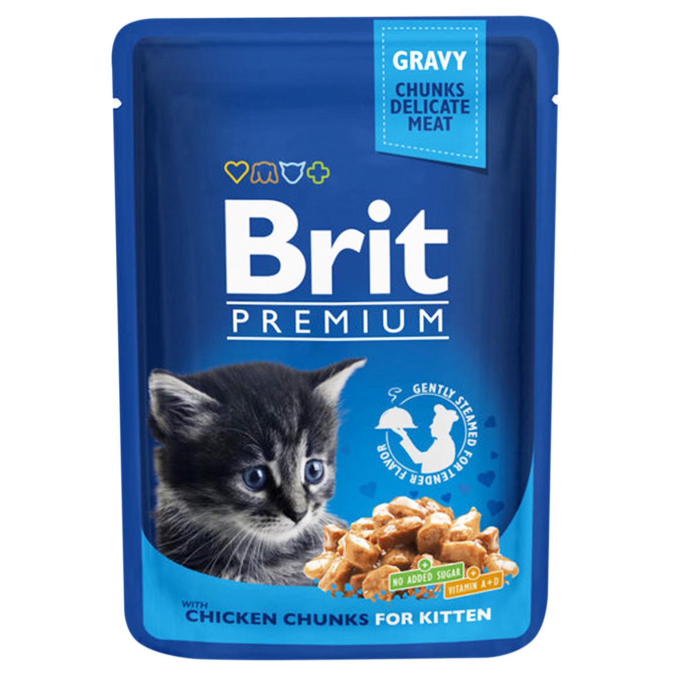 Влажный корм для котят Brit Premium Cat Chicken Chunks for Kitten pouch кусочки курицы 100г
Влажный корм для котят Brit Premium Cat Chicken Chunks for Kitten pouch кусочки курицы 100г