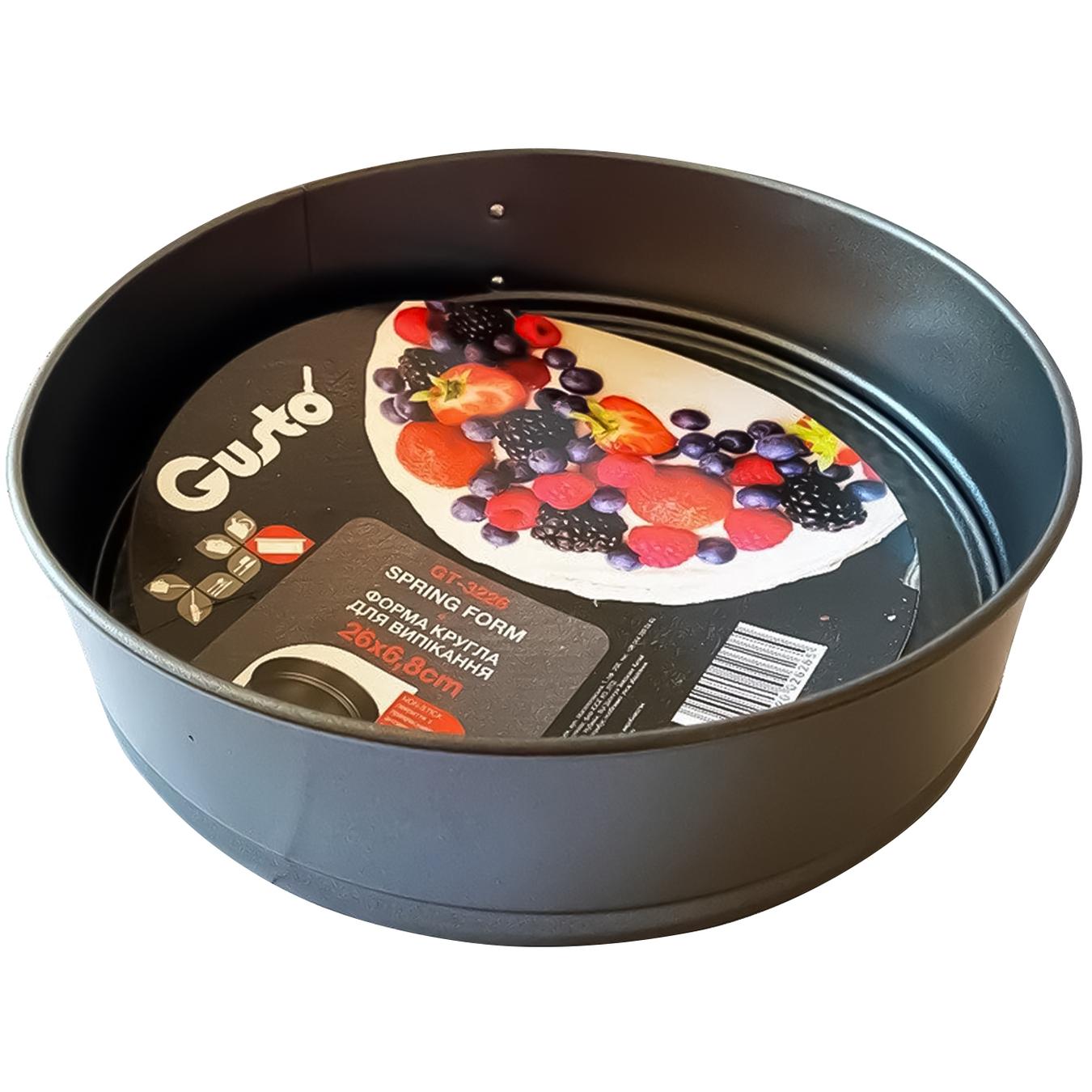 Форма д/випікання Gusto кругла 26x6,8 см 100063
Форма д/випікання Gusto кругла 26x6,8 см 100063
