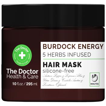 Маска The Doctor Health & Care Burdock Energy 5 Herbs Infused Реп'яхова сила для волосся 295мл - купити, ціни на Auchan - фото 1