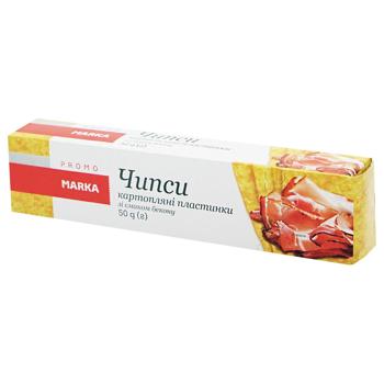 Marka Promo Potato Chips Slices with Bacon Flavor 50g