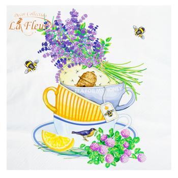 Серветки паперові Ля флер 16шт - купити, ціни на Ідеал - фото 1