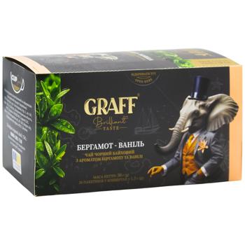 Чай чорний Graff Bergamot-Vanilla 1,5г*20шт - купити, ціни на Епіцентр FOOD - фото 2