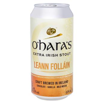 O'Hara's Leann Follain Extra Stout Dark Beer 6% 0,44l - buy, prices for - photo 1