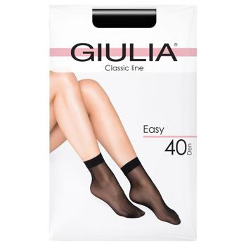 Шкарпетки Giulia Easy Тор Comfort жіночі nero 40ден 2 пари - купити, ціни на Auchan - фото 1