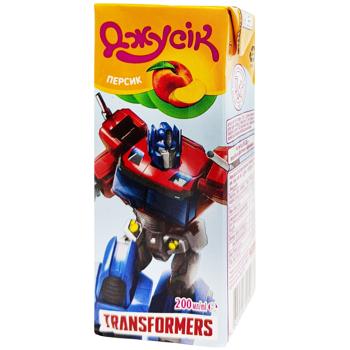 Сок Джусик персиковый с мякотью 200мл - купить, цены на КОСМОС - фото 1