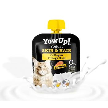 Лакомство для кошек YowUp! Skin & Hair Йогурт с лососем, куркумой и коллагеном для здоровья кожи и шерсти 85г - купить, цены на MasterZoo - фото 2