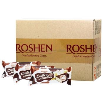 Цукерки Roshen Сливки-Ленивки вафельні 1кг - купити, ціни на КОСМОС - фото 1