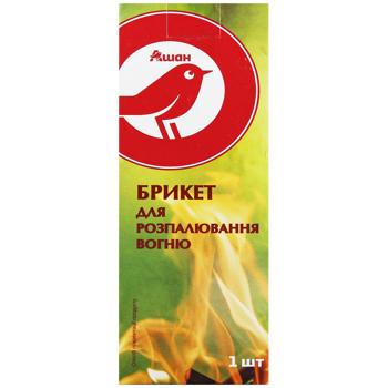 Розпалювач вогню Auchan Еко-брикет 1шт - купити, ціни на - фото 2