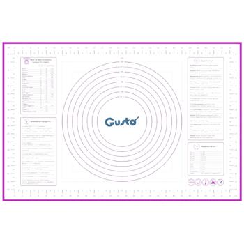 Gusto Lilac Reinforced Silicone Dough Mat 45x65cm