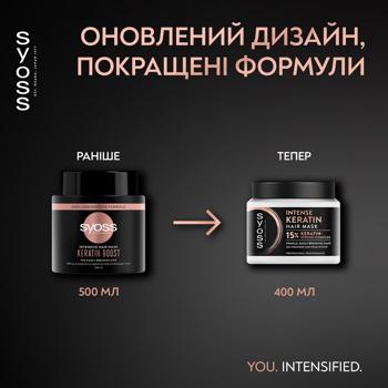 Маска для волосся Syoss Intense Keratin 400мл - купити, ціни на - фото 4