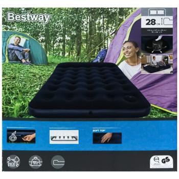 Матрац Bestway надувний велюровий 191x137х28см - купити, ціни на Auchan - фото 3