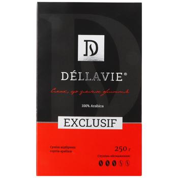 Кава Dellavie Exclusif мелена 250г - купити, ціни на Епіцентр FOOD - фото 2