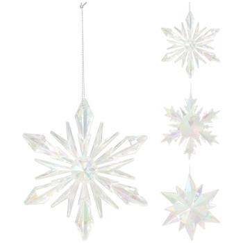 Pendant Pearl Snowflake 10.5x1.3x12cm in assortment - buy, prices for METRO - photo 1