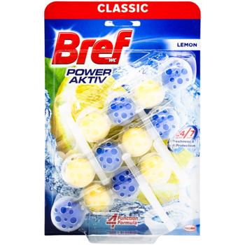 Bref Power Aktiv Lemon Toilet Block 50g*3pcs