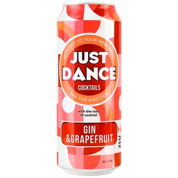 Just Dance Gin&Grapefruit Low-Alcohol Drink 7% 0.5l - buy, prices for Torba - photo 1