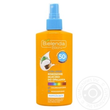 Bielenda Milk Spray Ultralight Sunscreen Coconut SPF50 150ml - buy, prices for MegaMarket - photo 1