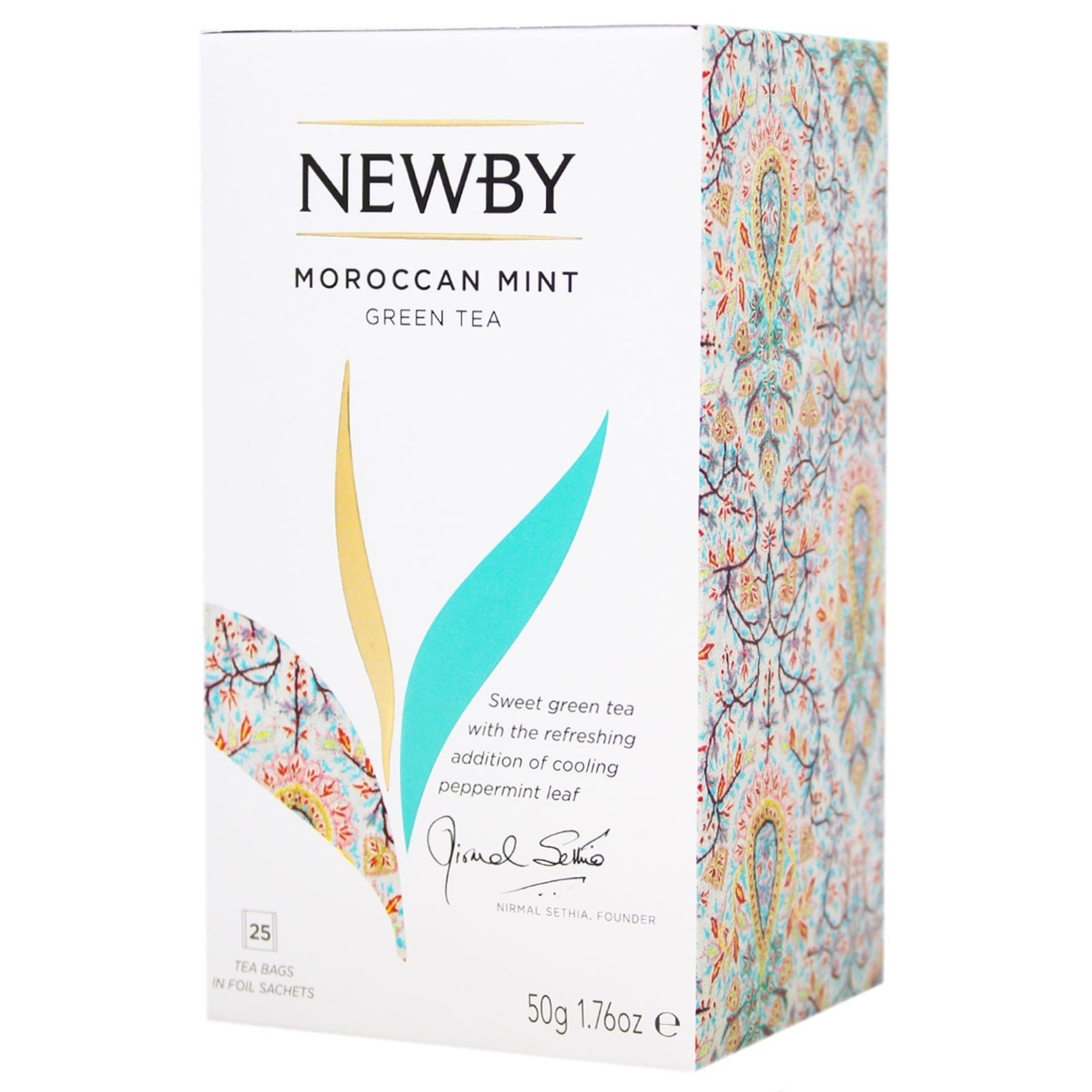 

Чай зеленый Newby Moroccan Mint 25пак*2г