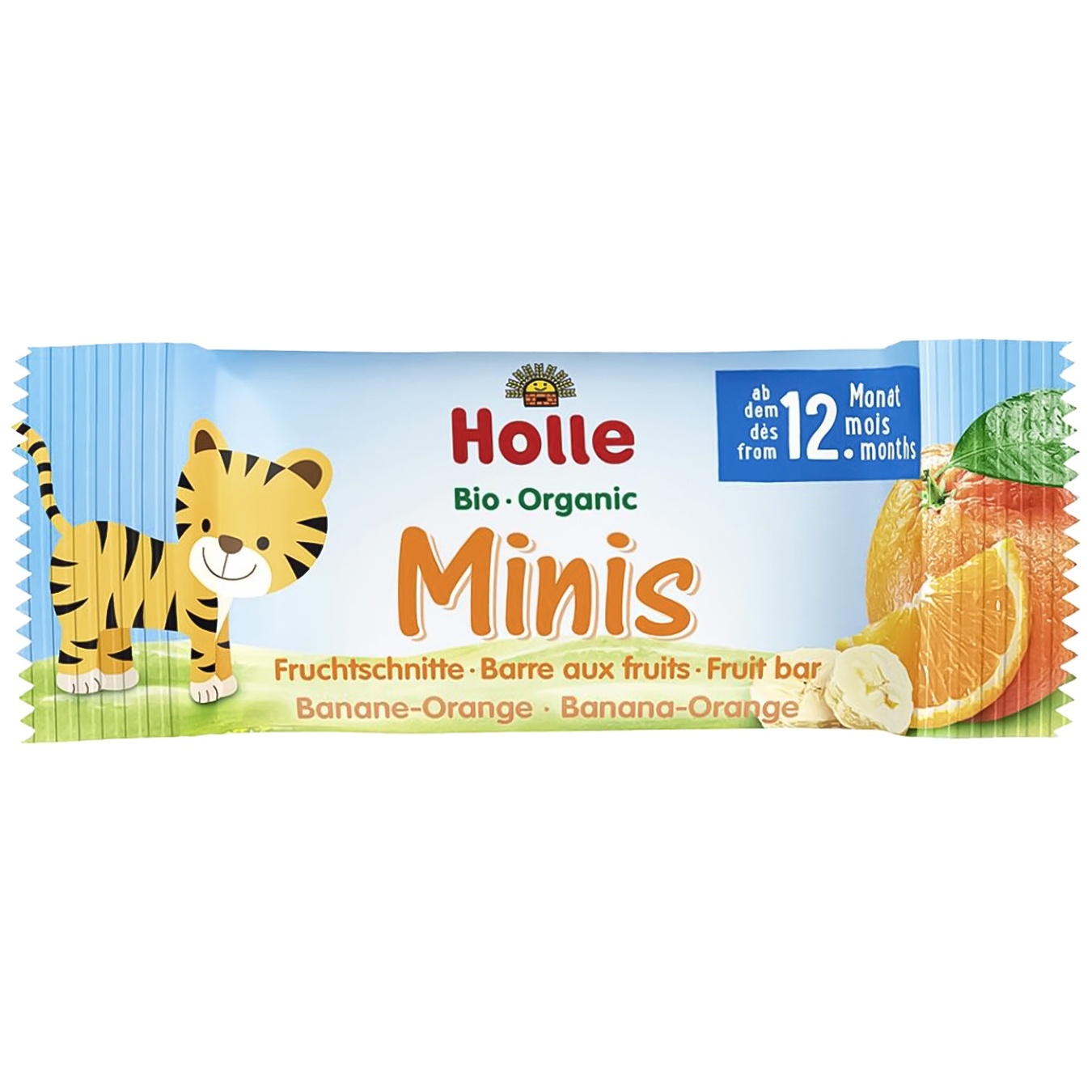 

Батончики Holle фруктовые мини банан-апельсин 8х12,5г
