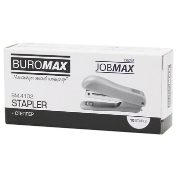 Степлер Buromax Jobmax 90x39x24мм 10л - купити, ціни на METRO - фото 1