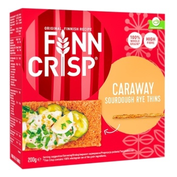 Хлебцы Finn Crisp ржаные с тмином 200г - купить, цены на Auchan - фото 1