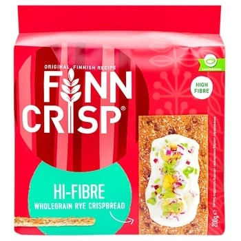 Хлібці Finn Crisp з висівками 200г - купити, ціни на Auchan - фото 1