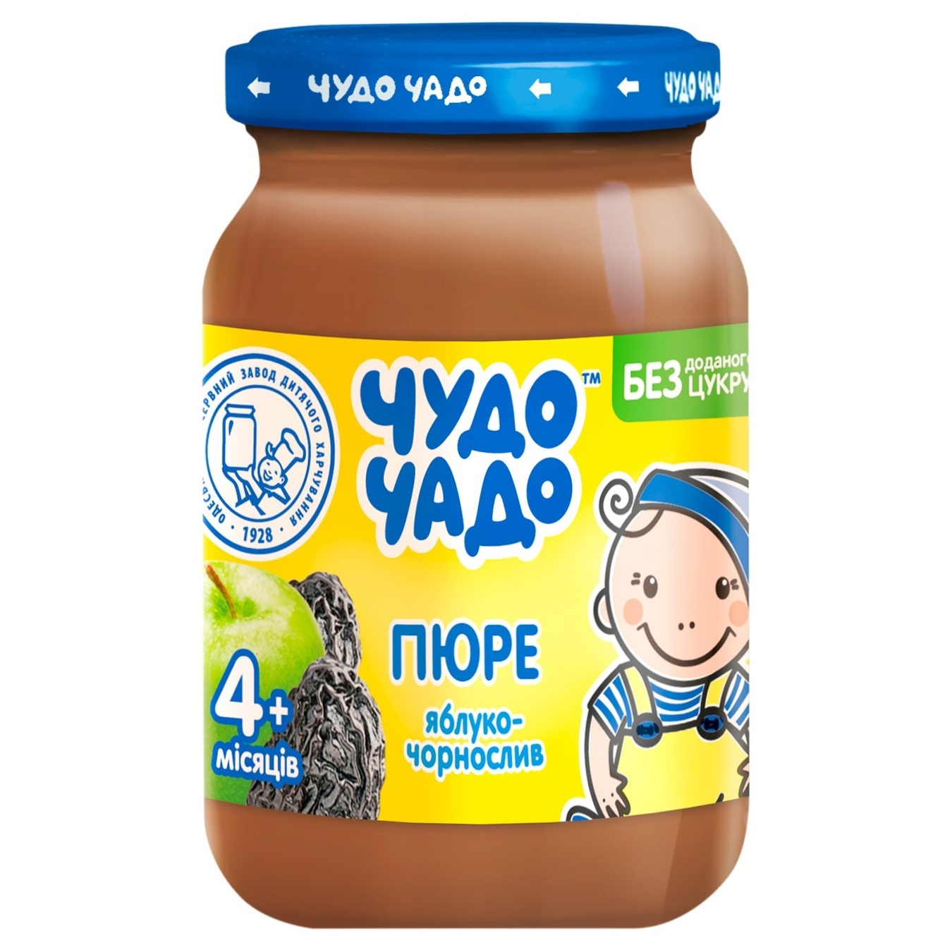 

Пюре Чудо-Чадо из яблок и чернослива для детей от 4-х мес 170г