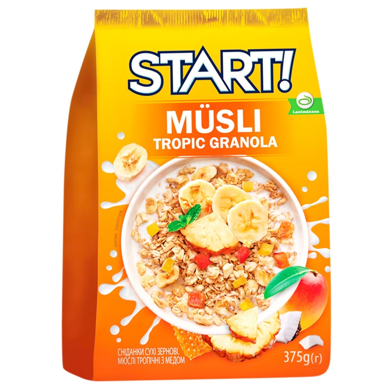 

Мюсли Start! тропические с медом 375г