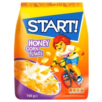 Start! Honey Corn Flakes Dry Breakfast 700g - buy, prices for EKO Market - photo 1