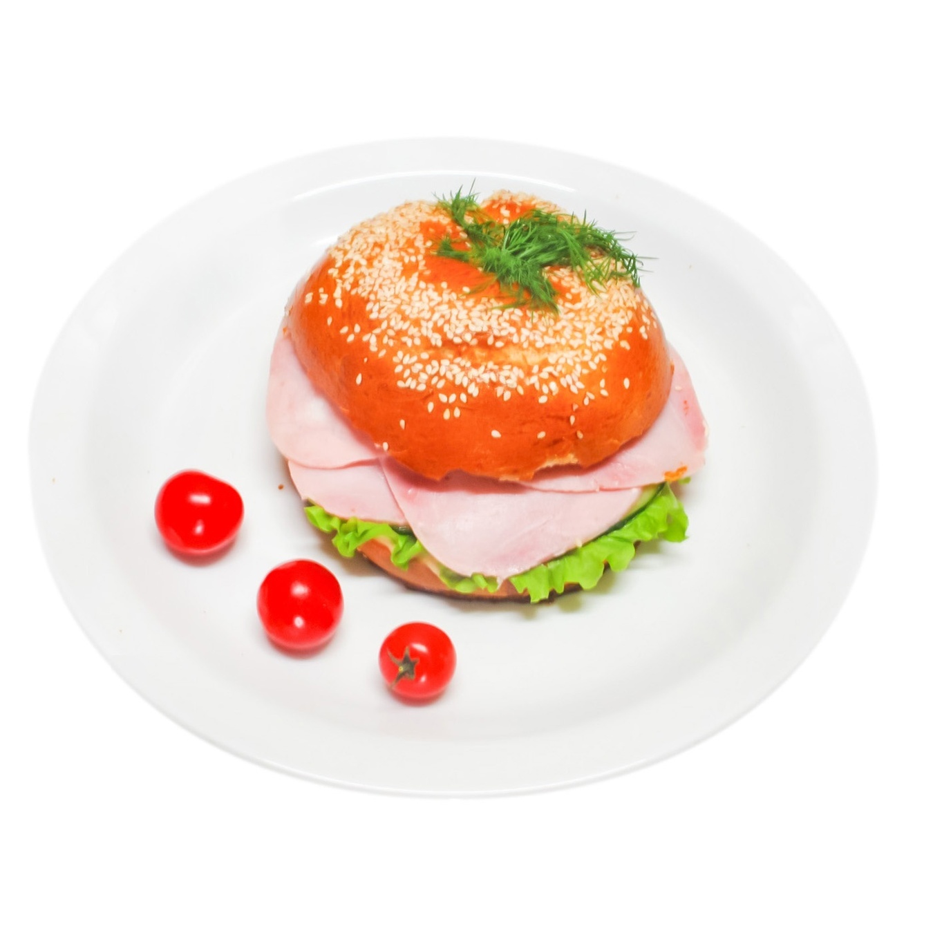 

Багель с ветчиной 200г
