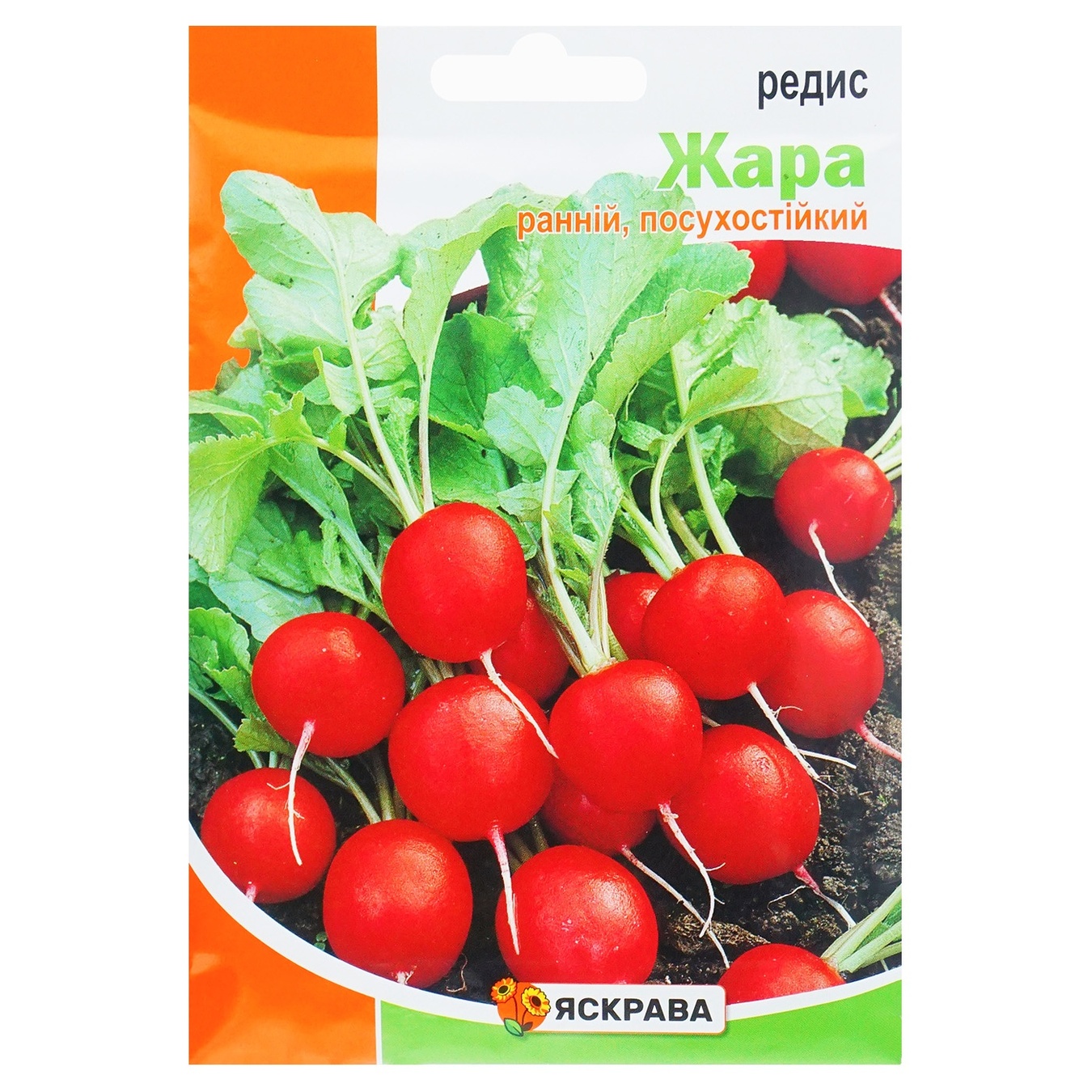 

Семена Яскрава Редис Жара 20г
