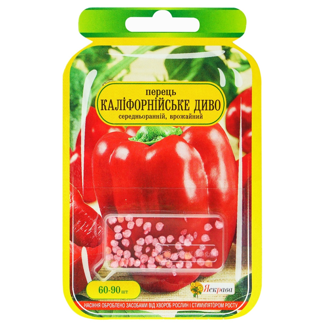 

Семена Яскрава Перец Калифорнийское чудо Красный 1пакет