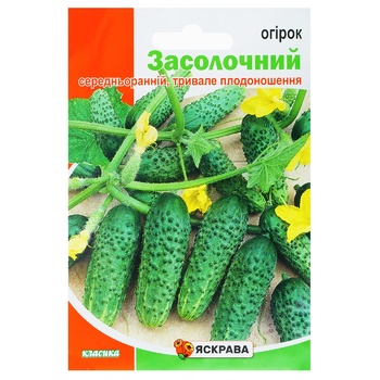 Насіння Яскрава Огірок Засолочний 5г - купити, ціни на Auchan - фото 1