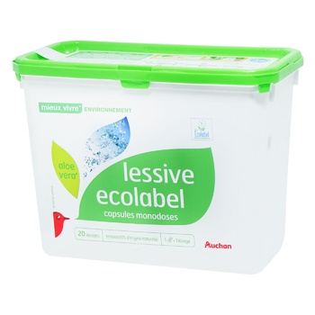 Auchan Eco Capsules for Washing 20pcs