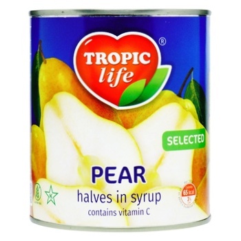 Tropic Life in Syrop Pear Halfs 850ml - buy, prices for MegaMarket - photo 1