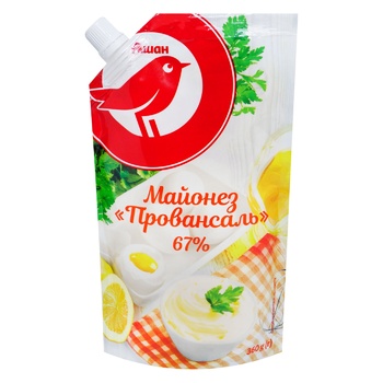 Майонез Ашан Провансаль  67% 360г - купить, цены на Auchan - фото 1