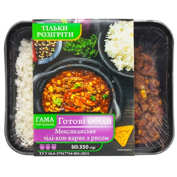 Fresh Sandwiches Mexican Chile Con Carne with Rice 350g - buy, prices for COSMOS - photo 1