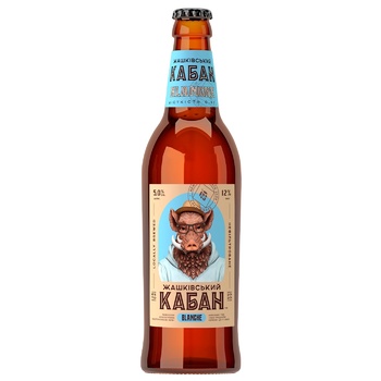 Zhashkivsky wild boar White Unfiltered Light Beer 5% 0.5l - buy, prices for EKO Market - photo 2