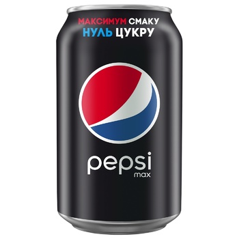 Напиток газированный Pepsi Max 0,33л - купить, цены на Auchan - фото 1