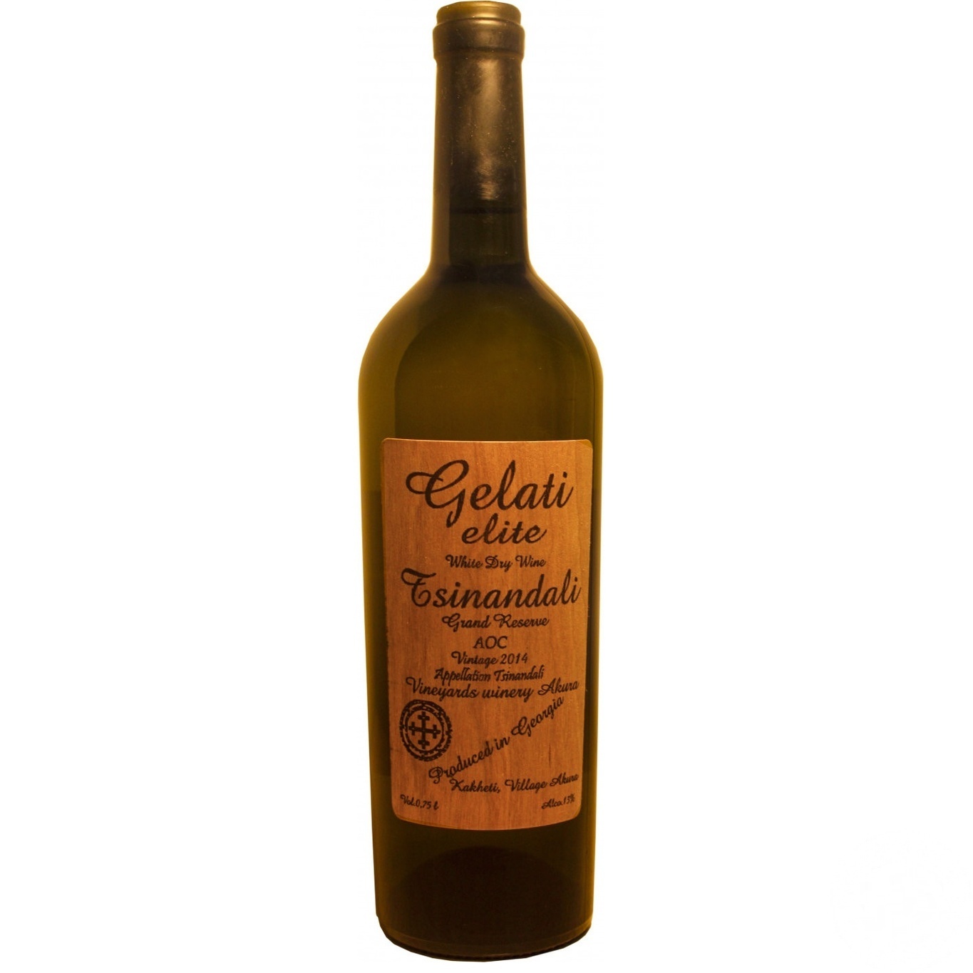 

Вино Gelati Elite Tsinandali белое cухе 13% 0,75л
