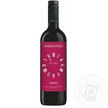 Andantino Ghianti DOCG Wine red dry 12.5% 0.75l - buy, prices for MegaMarket - photo 1