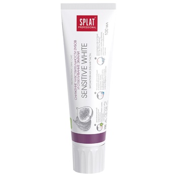 Зубна паста Splat Professional Sensitive White 100мл - купити, ціни на Восторг - фото 3