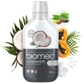 BioMed Super White Bacterial And Caries Protection Oral Rinse Aid 500ml - buy, prices for Vostorg - photo 3