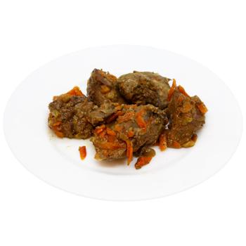 Печінка куряча Auchan з цибулею та морквою - купити, ціни на Auchan - фото 1