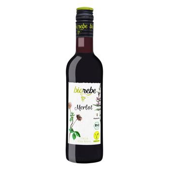 Biorebe Merlot Red Dry Wine 13.5% 250ml - buy, prices for COSMOS - photo 1