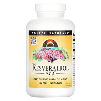 Source Naturals Resveratrol 500mg 120 capsules