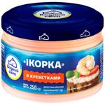 Паста из икры мойвы Водный Мир Икорка с креветками 250г
